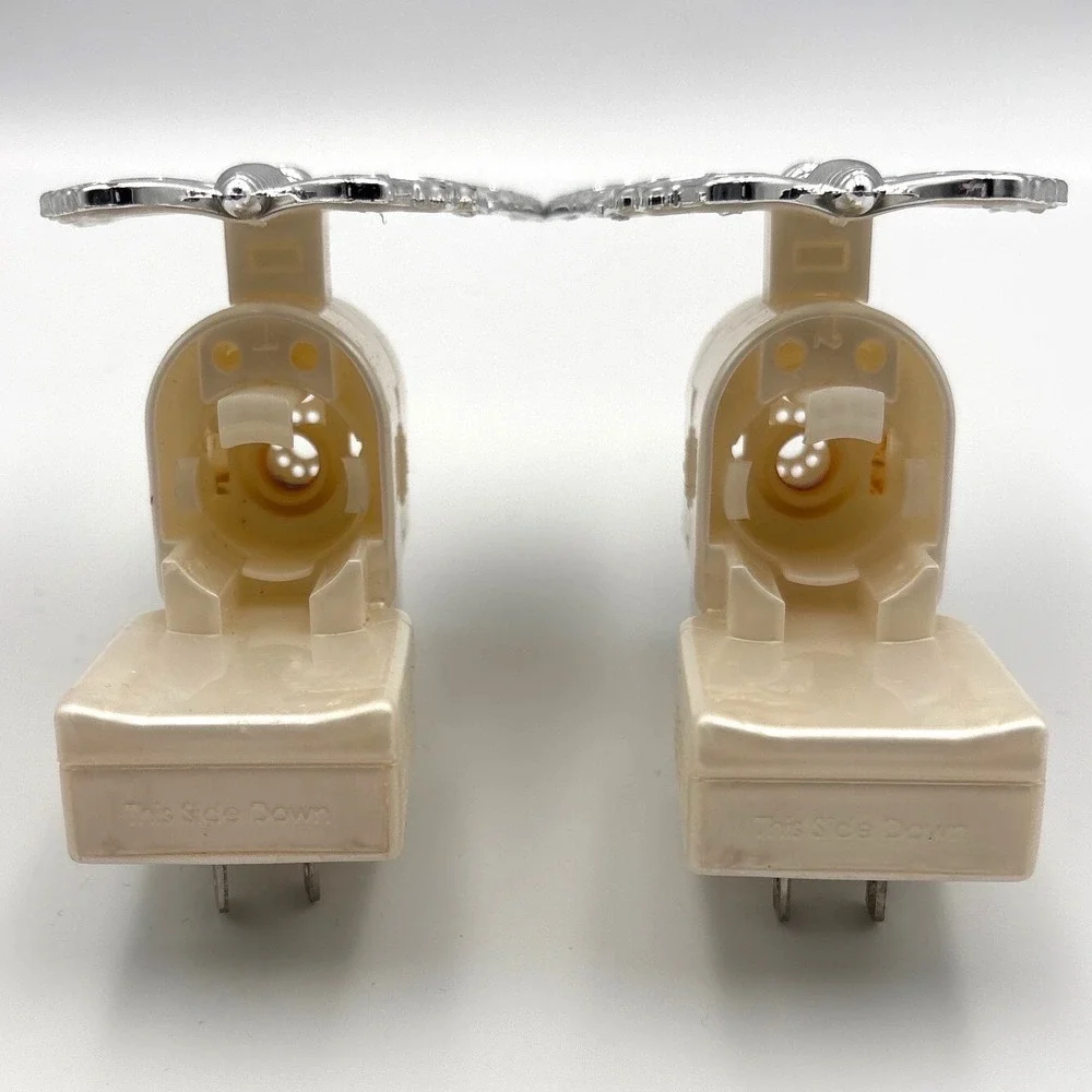 Bath & Body Works 2 Butterfly Wallflowers Set Fragrance Plug In Diffuser Silver